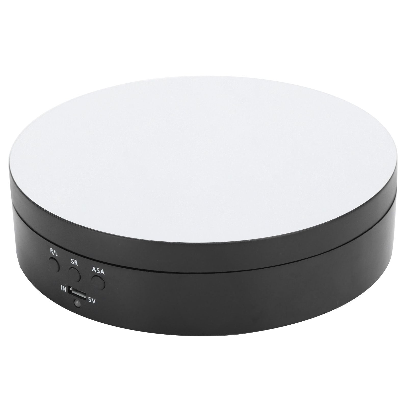 3 Speeds Electric Rotating Display Stand 360 Degree Turntable Jewelry Holder USB ChargingBlack