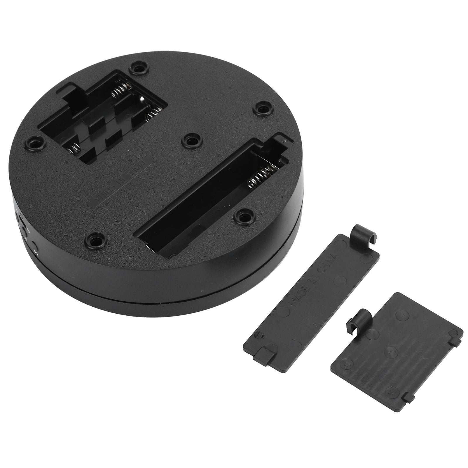 3 Speeds Electric Rotating Display Stand 360 Degree Turntable Jewelry Holder USB ChargingBlack