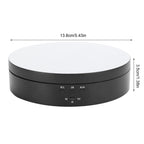 3 Speeds Electric Rotating Display Stand 360 Degree Turntable Jewelry Holder USB ChargingBlack