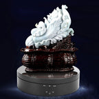 3 Speeds Electric Rotating Display Stand 360 Degree Turntable Jewelry Holder USB ChargingBlack