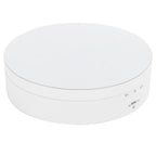 3 Speeds Electric Rotating Display Stand 360 Degree Turntable Jewelry Holder USB ChargingWhite