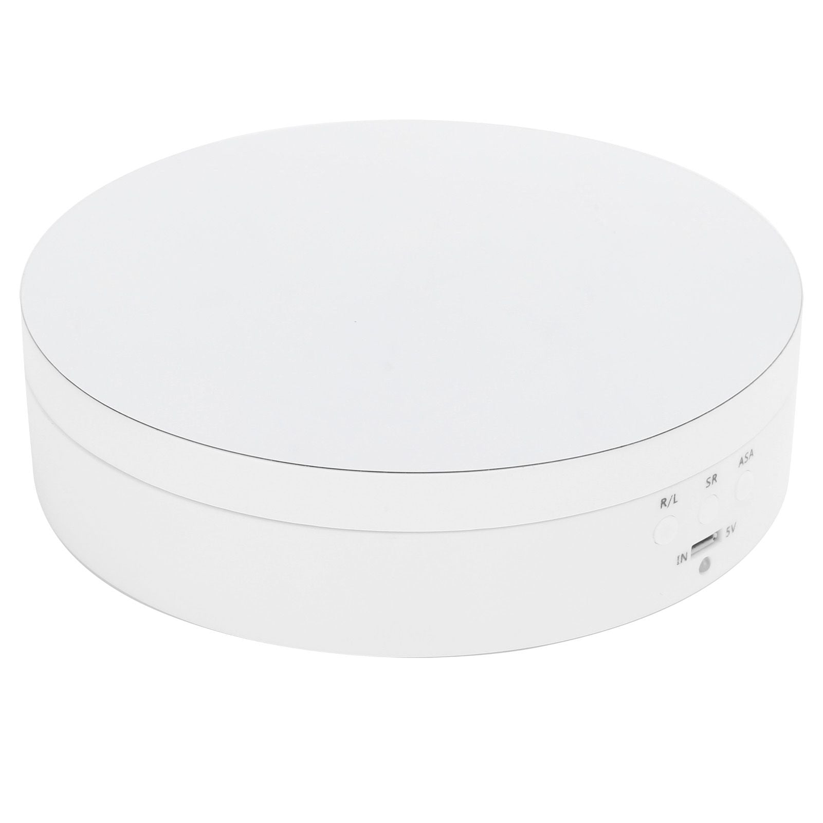 3 Speeds Electric Rotating Display Stand 360 Degree Turntable Jewelry Holder USB ChargingWhite