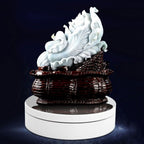 3 Speeds Electric Rotating Display Stand 360 Degree Turntable Jewelry Holder USB ChargingWhite