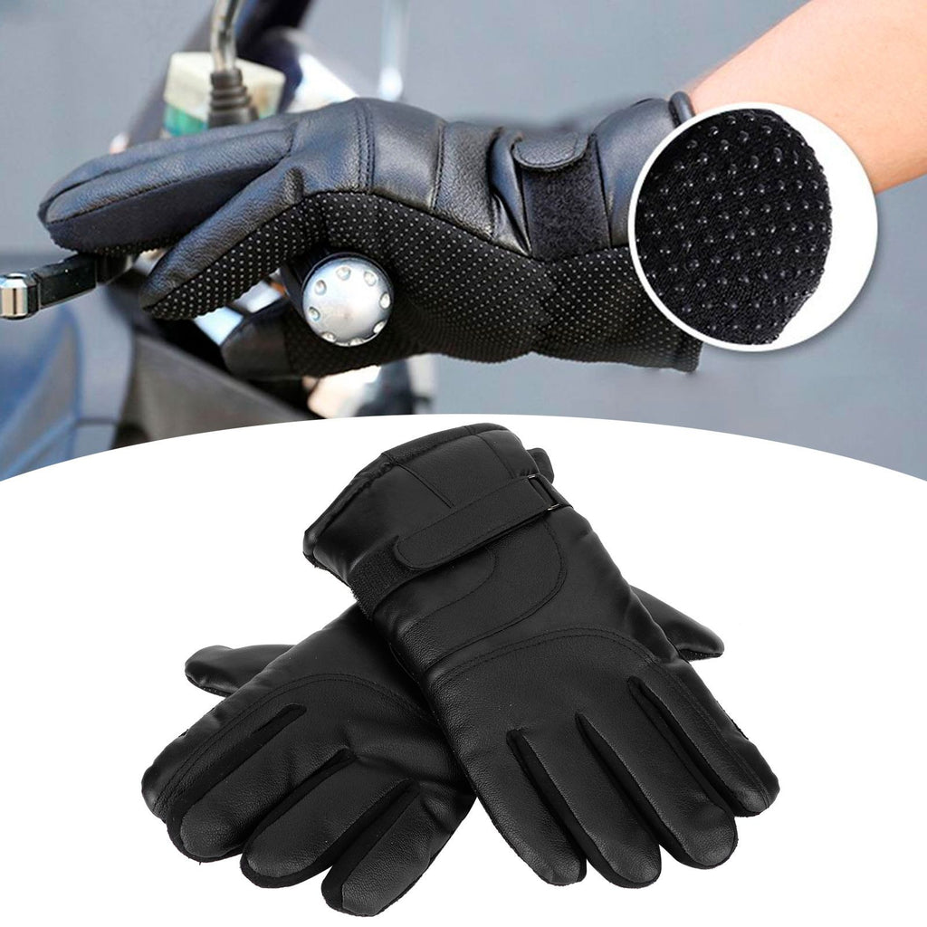 Winter Motorcycle Gloves Outdoor Electric Heating USB Powered Touch Screen Full Finger GlovesTemperature Adjustment Version