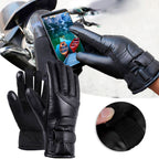Winter Motorcycle Gloves Outdoor Electric Heating USB Powered Touch Screen Full Finger GlovesTemperature Adjustment Version
