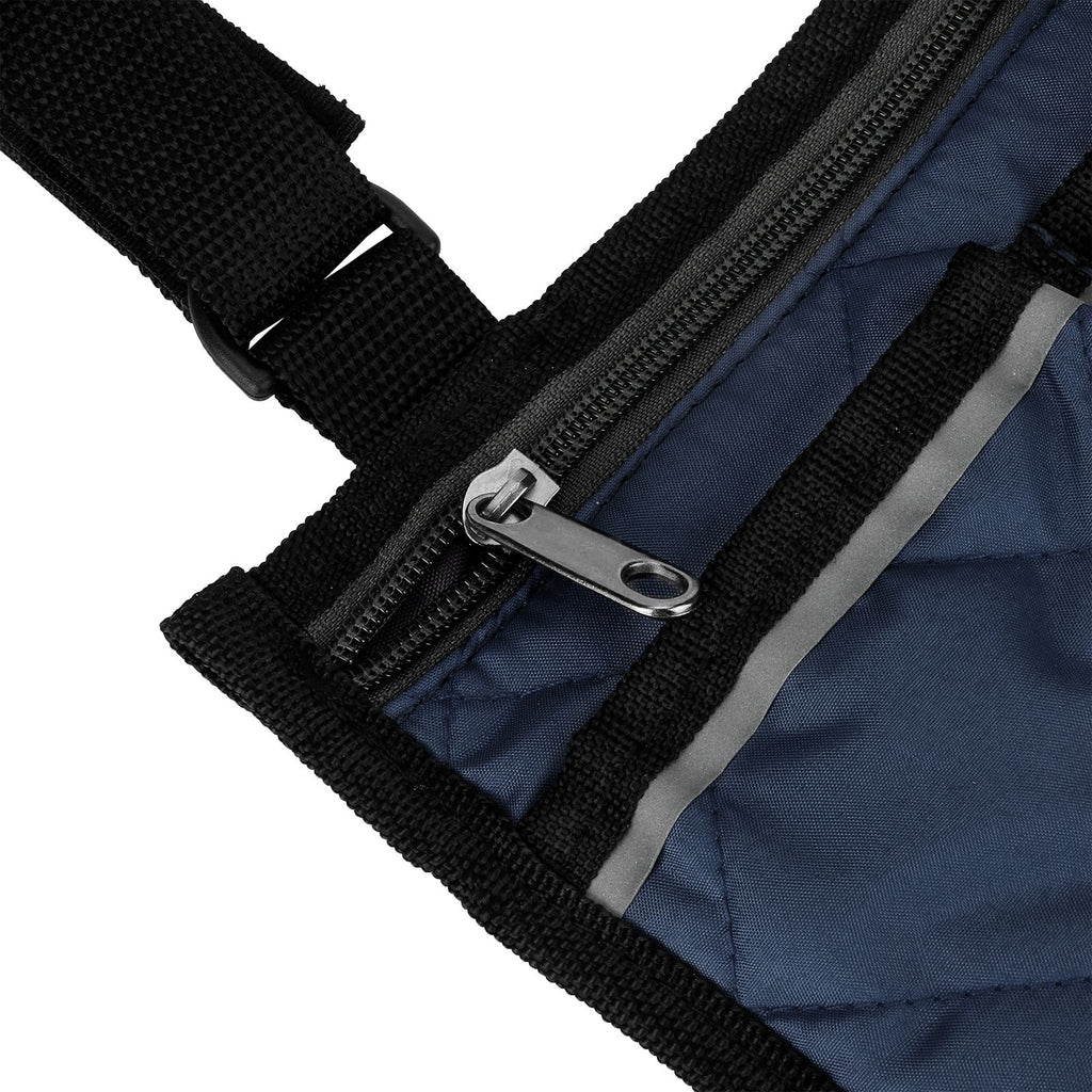 Multifunctional Wheelchair Side Hanging Bag Office Chair Storage Bag Armrest Pouch OrganizerNavy Blue