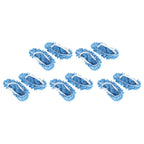 10Pcs Chenille Mop Slippers Multifunction Floor Cleaning Shoes Dust Cleaner AccessoryBlue