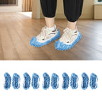 10Pcs Chenille Mop Slippers Multifunction Floor Cleaning Shoes Dust Cleaner AccessoryBlue