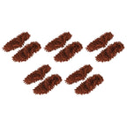 10Pcs Chenille Mop Slippers Multifunction Floor Cleaning Shoes Dust Cleaner AccessoryBrown
