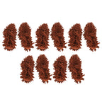 10Pcs Chenille Mop Slippers Multifunction Floor Cleaning Shoes Dust Cleaner AccessoryBrown