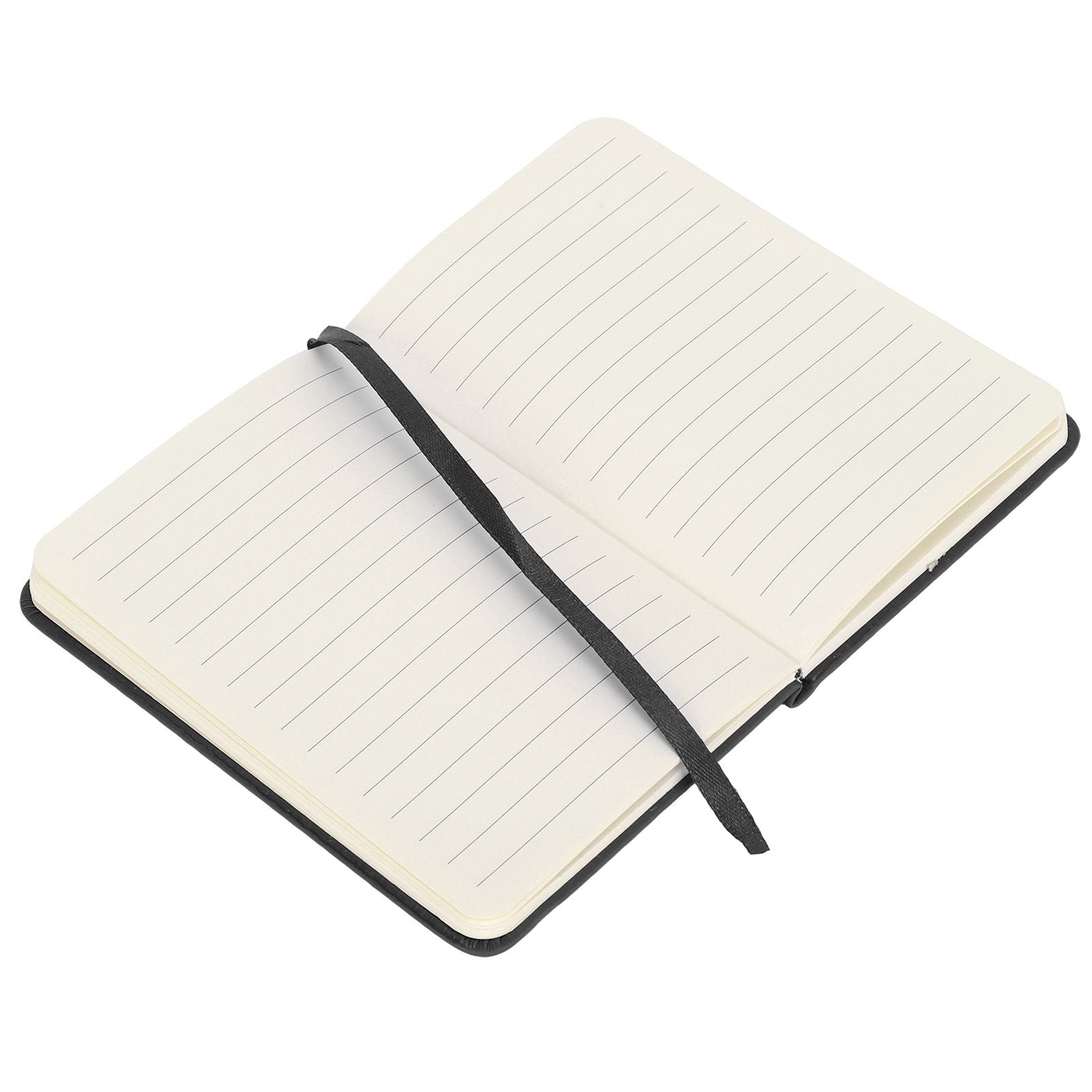 3Pcs PU A6 Business Notepad Hardcover Strap Notebook Diary Stationery Office School SuppliesBlack