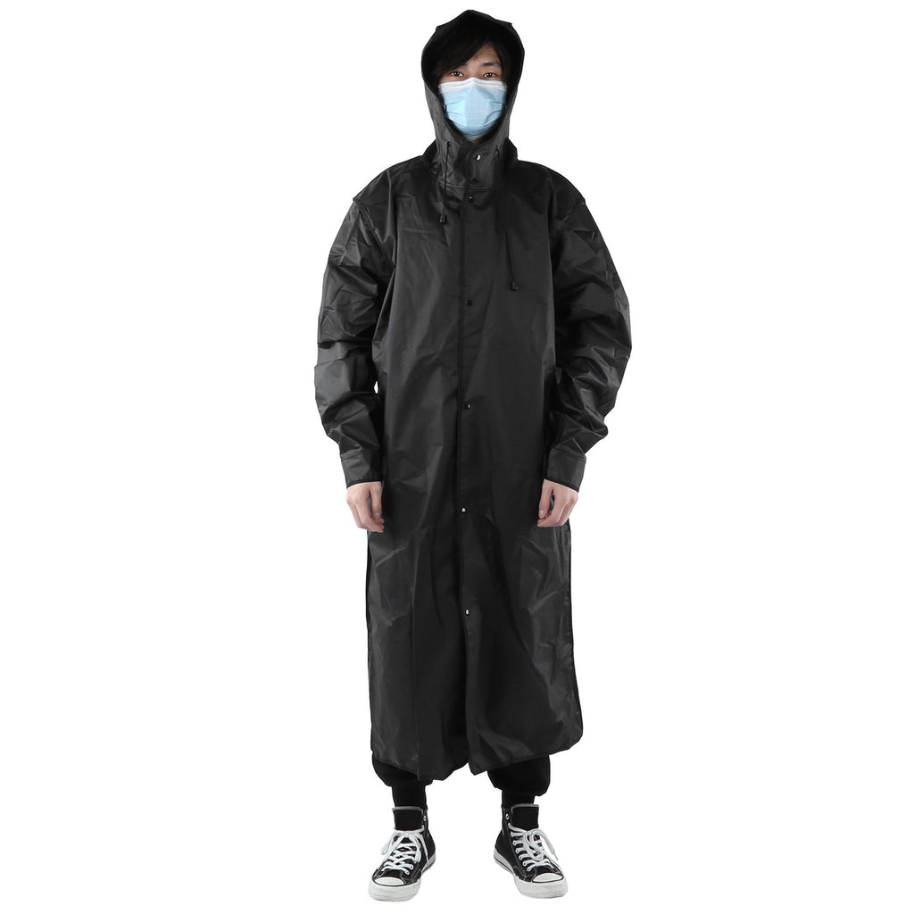 Hooded Raincoat Portable EVA Waterproof Outdoor Rainwear for Camping Hiking RidingL