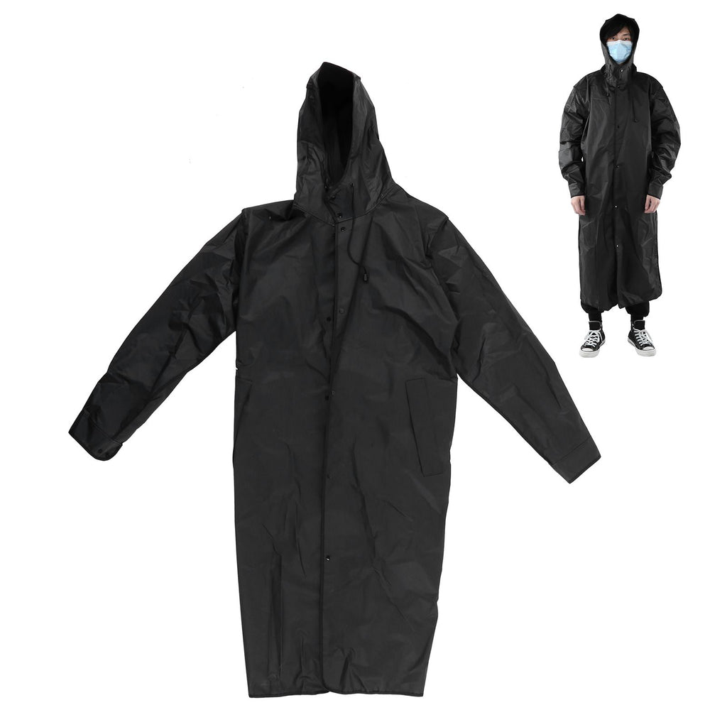 Hooded Raincoat Portable EVA Waterproof Outdoor Rainwear for Camping Hiking RidingL
