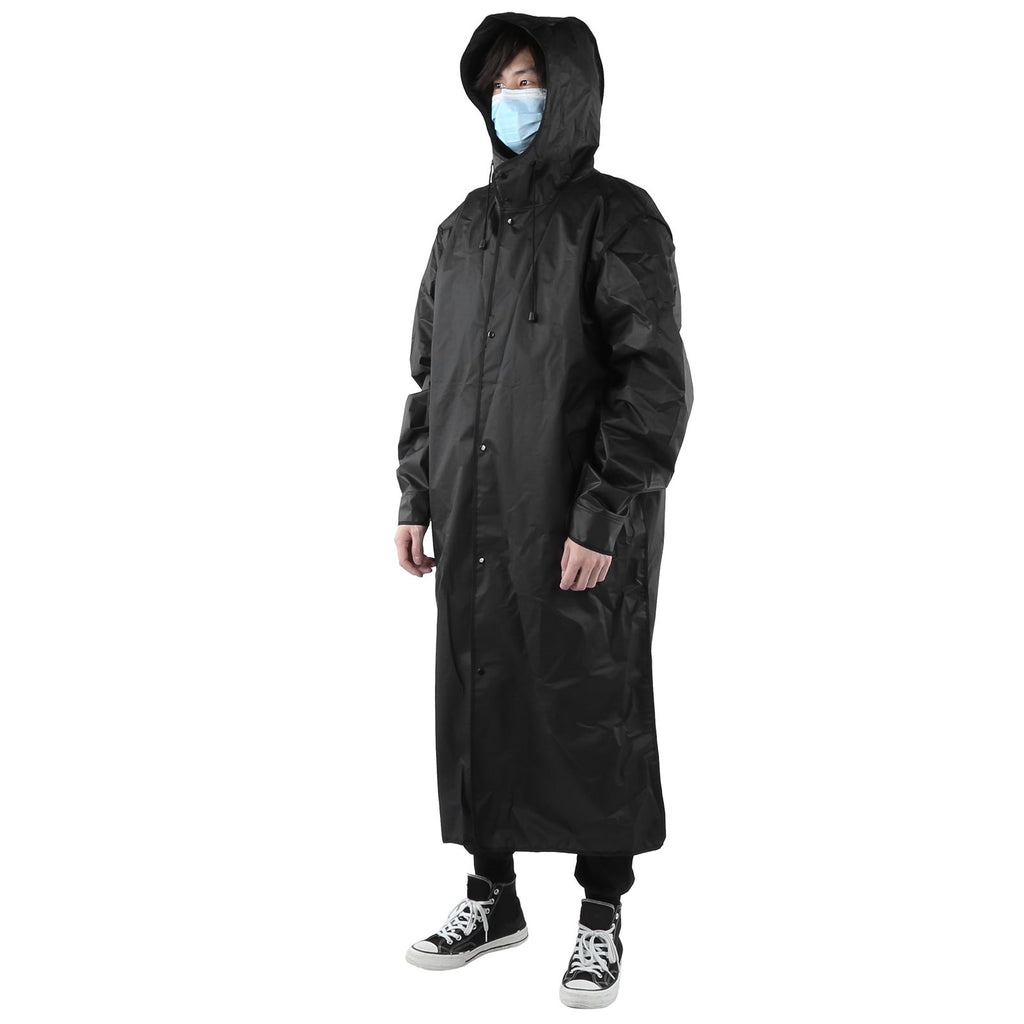 Hooded Raincoat Portable EVA Waterproof Outdoor Rainwear for Camping Hiking RidingXXL