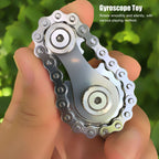 Gyroscope Sprockets Chains Flywheel Stress Relief Decompression Toys for Kids AdultsStainless Steel