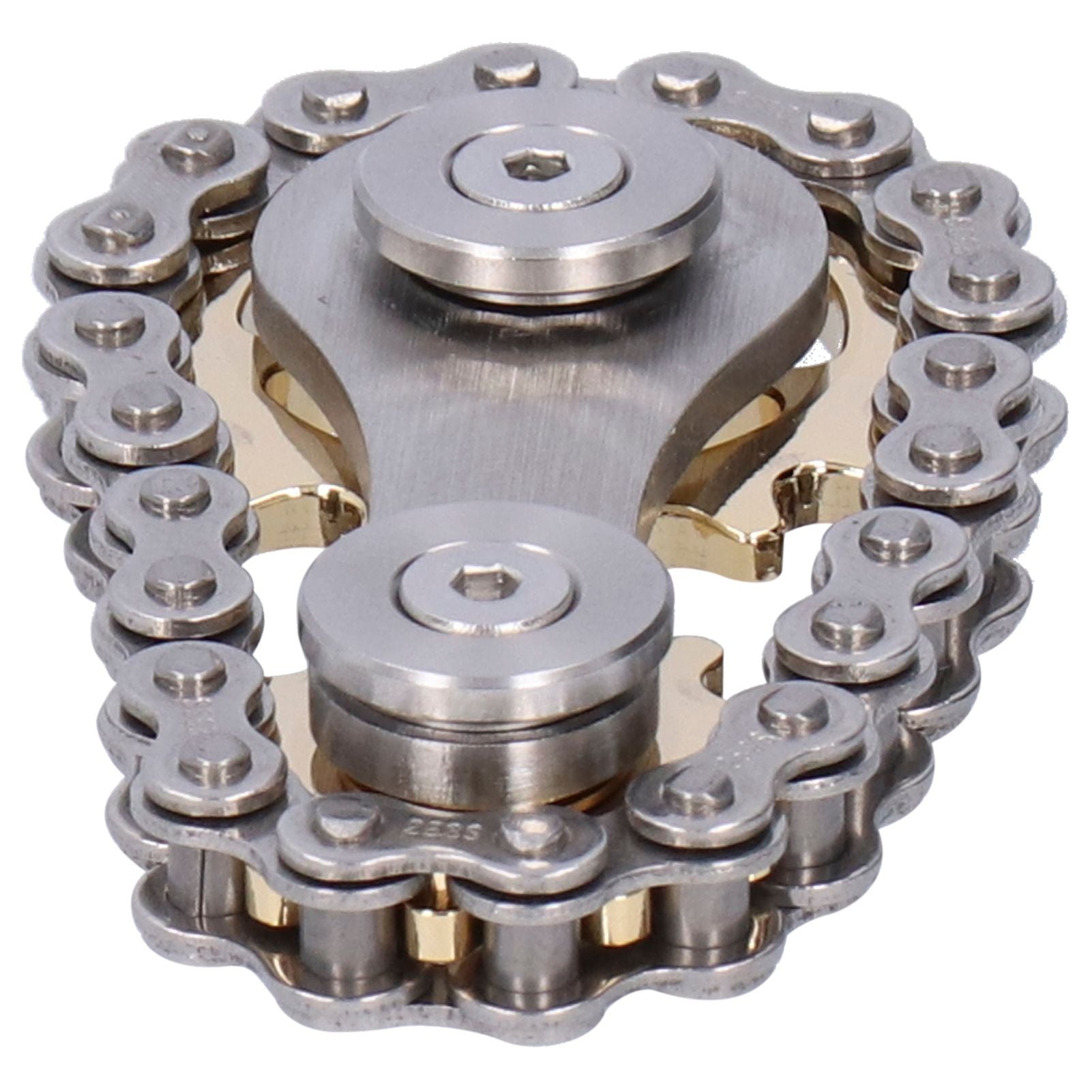 Gyroscope Sprockets Chains Flywheel Stress Relief Decompression Toys for Kids Adults(Gear GoldPlated )