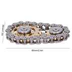 Gyroscope Sprockets Chains Flywheel Stress Relief Decompression Toys for Kids Adults(Gear GoldPlated )