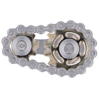 Gyroscope Sprockets Chains Flywheel Stress Relief Decompression Toys for Kids Adults(Gear GoldPlated )