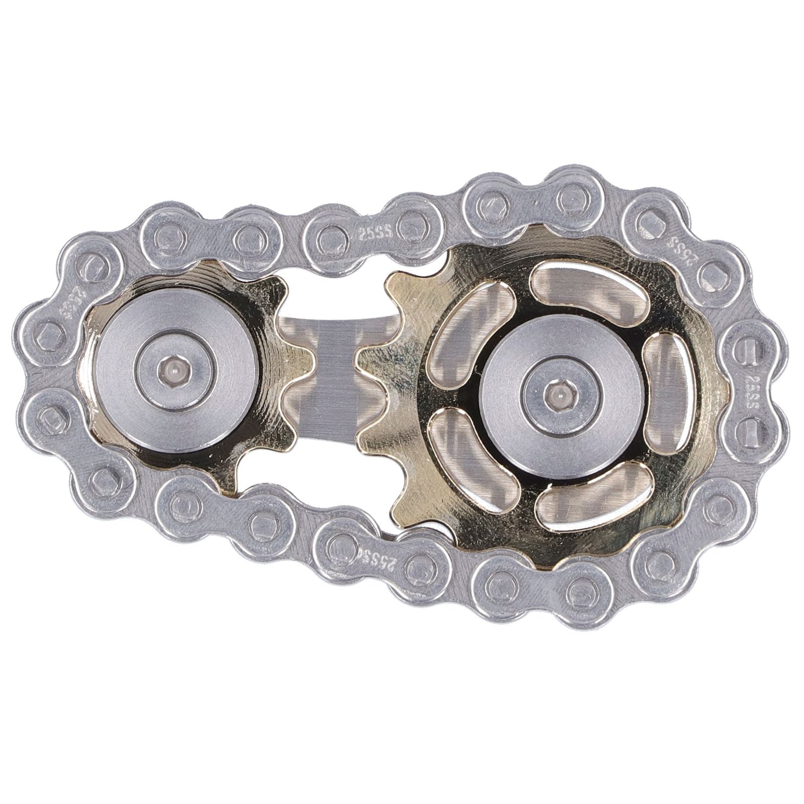 Gyroscope Sprockets Chains Flywheel Stress Relief Decompression Toys for Kids Adults(Gear GoldPlated )