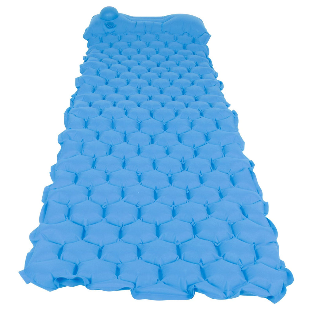 Inflatable Sleeping Pad Mat Portable Air Bed for Outdoor Camping Hiking Travel BeachPeacock Blue