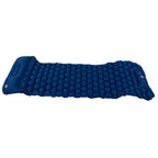 Camping Sleeping Pad Mat Foot Press Inflatable Cushion Mattress for Tent Hiking TravelPurplish Blue
