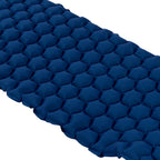Camping Sleeping Pad Mat Foot Press Inflatable Cushion Mattress for Tent Hiking TravelPurplish Blue