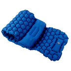 Camping Sleeping Pad Mat Foot Press Inflatable Cushion Mattress for Tent Hiking TravelRoyalblue