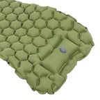 Camping Sleeping Pad Mat Foot Press Inflatable Cushion Mattress for Tent Hiking TravelMilitary Green