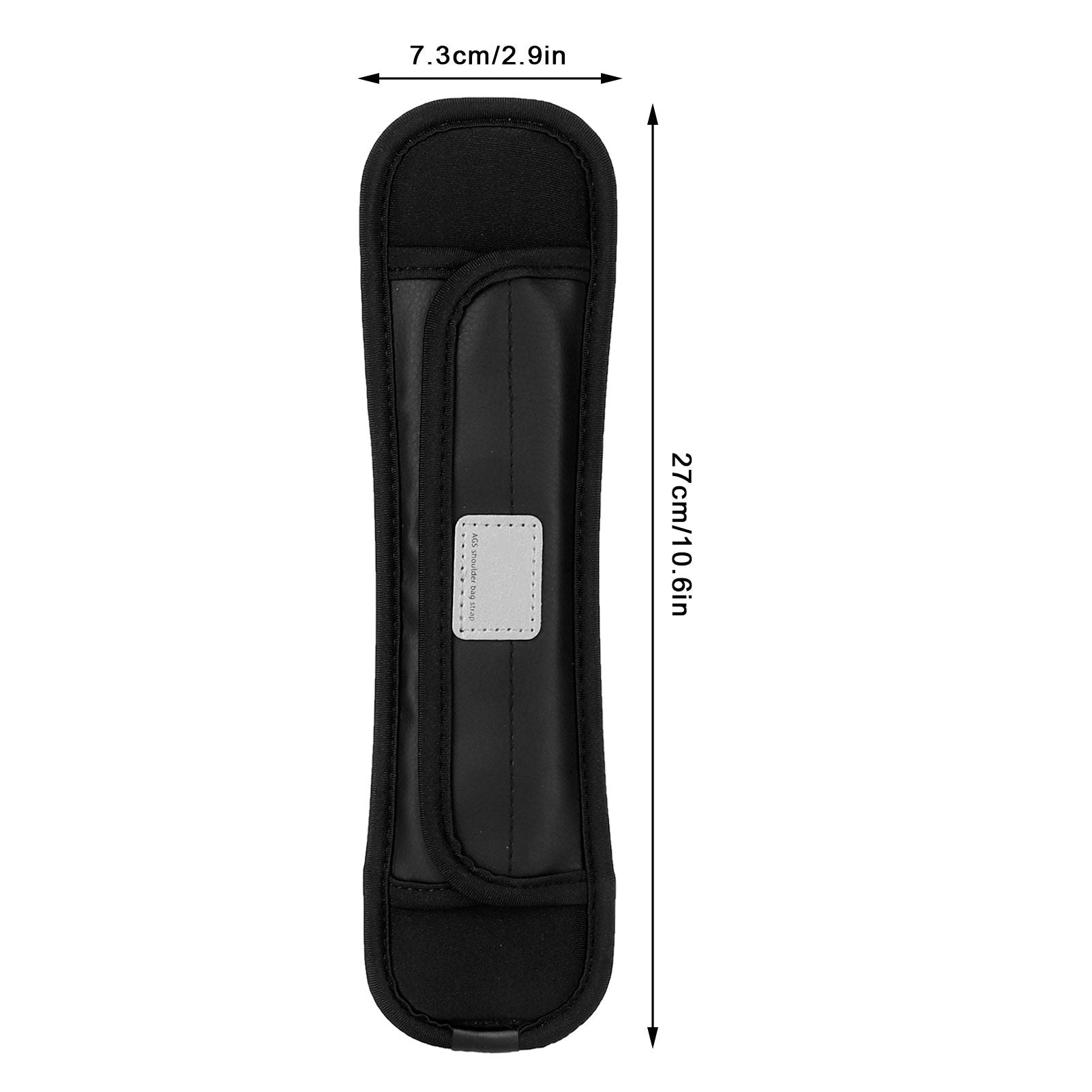 Shoulder Strap Pads Non Slip Guitar Strap Decompression Cushion for Backpack Sport Bag Black(S )