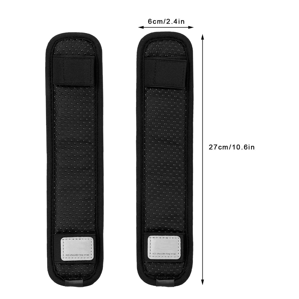 2Pcs Infrared Shoulder Strap Pad Detachable Backpack Decompression Belt Cushion Accessory BlackS