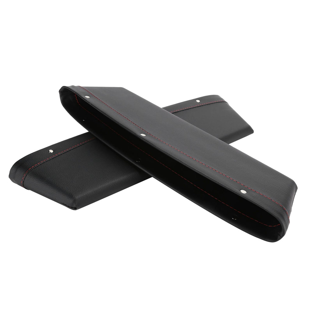 2Pcs Car Seat Slit Organizer Storage Pockets Bag Side Holder for Phone Money Cards KeysBlack