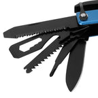 15In1 Axe Hammer MultiFunctional Camping Survival Screwdrivers Pliers Bottle Opener(Blue )