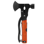 15In1 Axe Hammer MultiFunctional Camping Survival Screwdrivers Pliers Bottle Opener(Wood Grain )