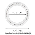 Heavy Duty Aluminium Alloy Rotating Bearing Turntable Round Smooth Mute Dining Table Plate8in
