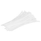 100Pcs Cable Ties Multiple Use Fastener Thick Thin Nylon Zip Wraps Supplies 8 x 400White