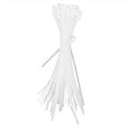 100Pcs Cable Ties Multiple Use Fastener Thick Thin Nylon Zip Wraps Supplies 8 x 400White