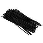 100Pcs Cable Ties Multiple Use Fastener Thick Thin Nylon Zip Wraps Supplies 8 x 400Black