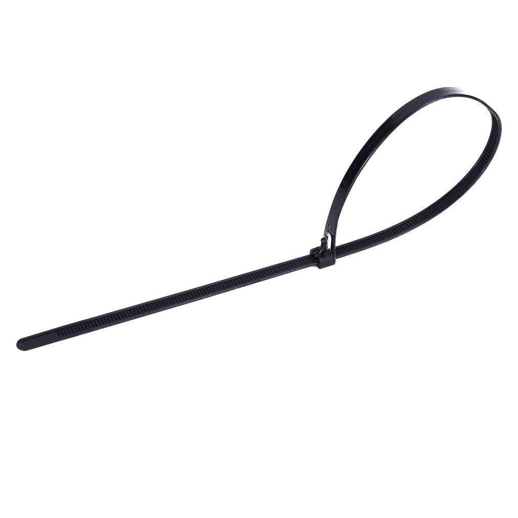 100Pcs Cable Ties Multiple Use Fastener Thick Thin Nylon Zip Wraps Supplies 8 x 400Black