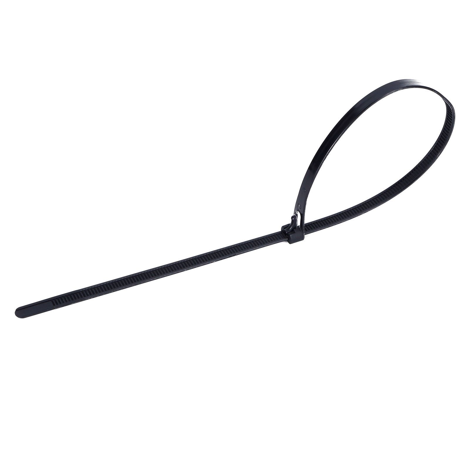 100Pcs Cable Ties Multiple Use Fastener Thick Thin Nylon Zip Wraps Supplies 8 x 400Black