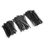 300PCS Cable Ties Multi Size Long Zip Ties for Home Office Garden Fastener SuppliesBlack
