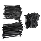 300PCS Cable Ties Multi Size Long Zip Ties for Home Office Garden Fastener SuppliesBlack