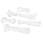 5Packs Cable Ties Zip Wraps Set Disposable Nylon Wire Cord Strap Fastener Fastening OrganizerWhite
