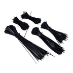 5Packs Cable Ties Zip Wraps Set Disposable Nylon Wire Cord Strap Fastener Fastening OrganizerBlack