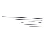5Packs Cable Ties Zip Wraps Set Disposable Nylon Wire Cord Strap Fastener Fastening OrganizerBlack
