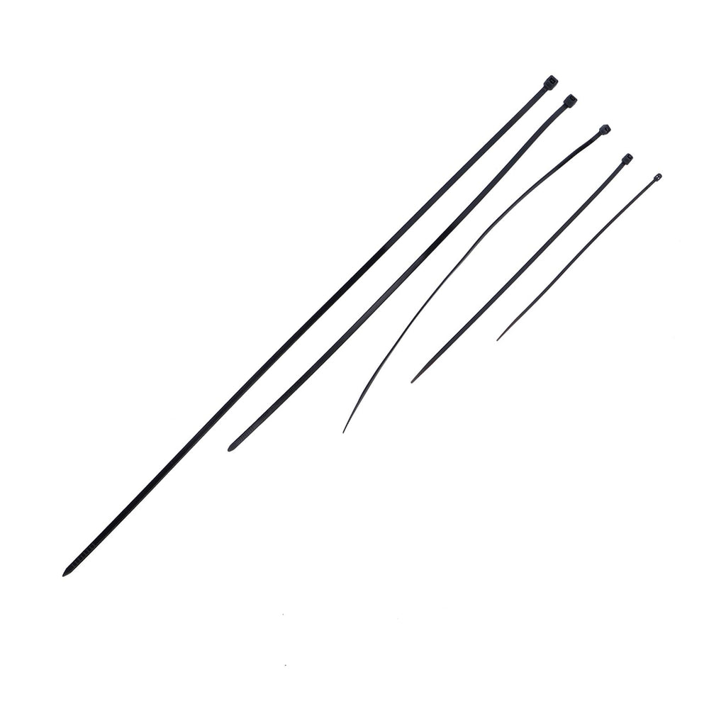 5Packs Cable Ties Zip Wraps Set Disposable Nylon Wire Cord Strap Fastener Fastening OrganizerBlack