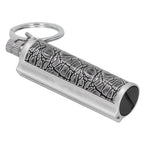 Cigarette Lighter Matchstick Kerosene Lighter Waterproof Lighter Outdoor Vintage Key ChainGray