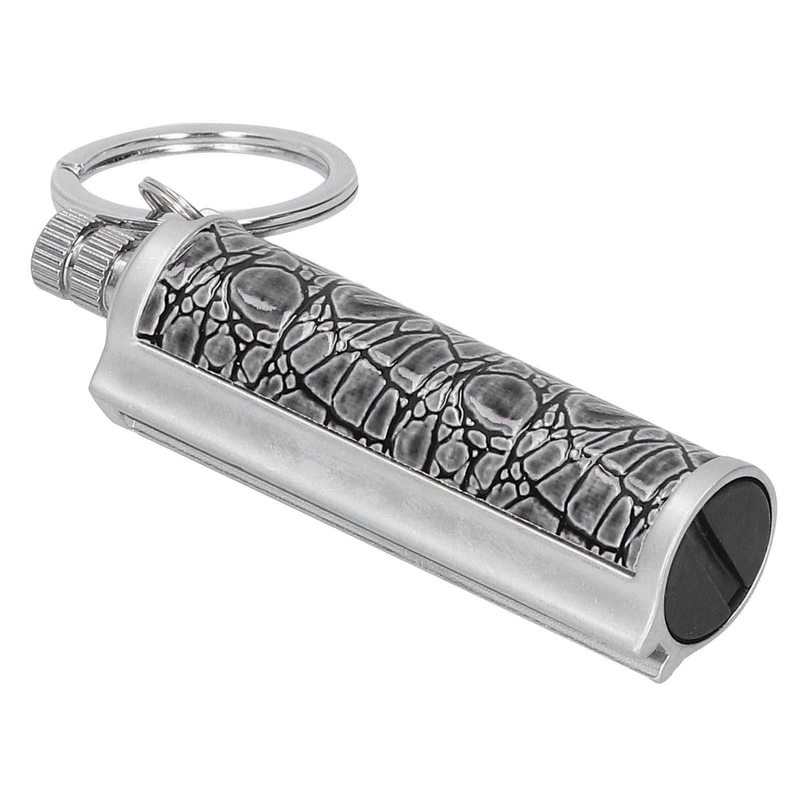Cigarette Lighter Matchstick Kerosene Lighter Waterproof Lighter Outdoor Vintage Key ChainGray