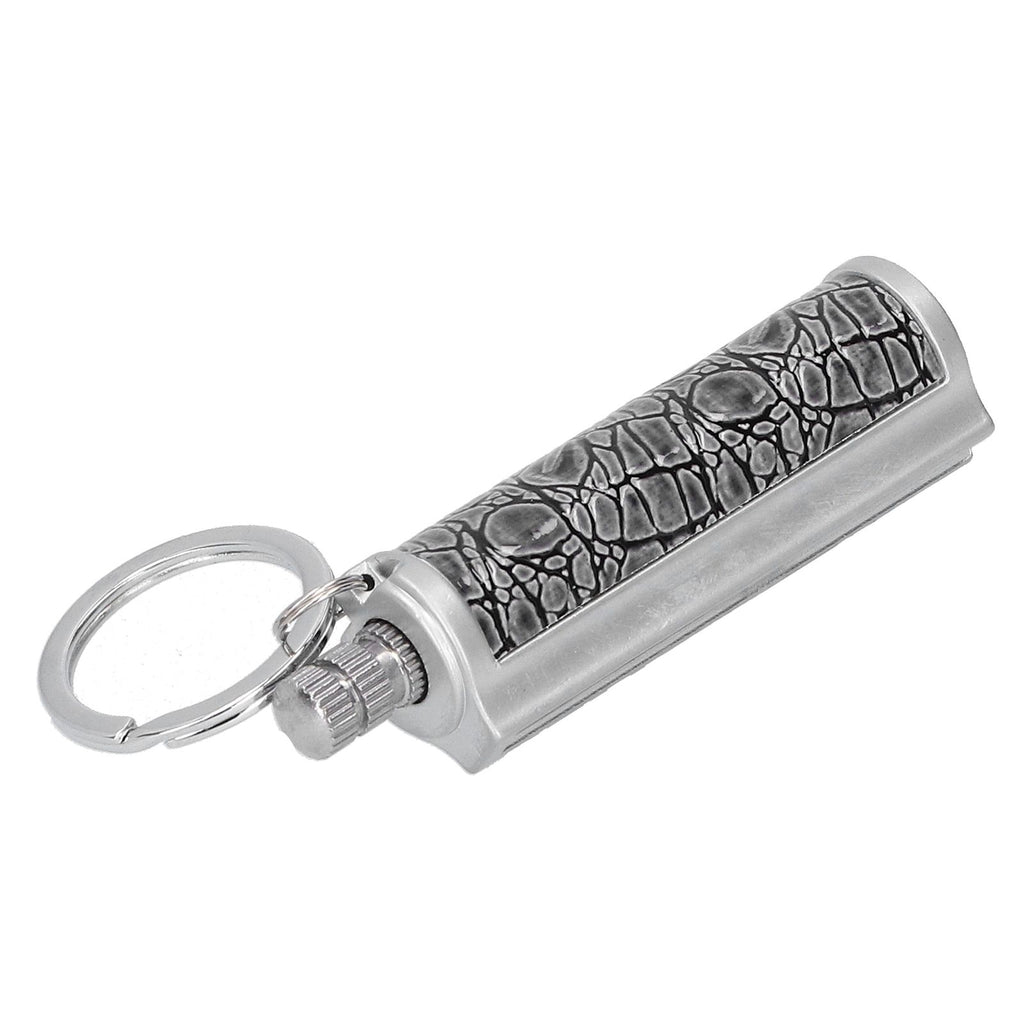 Cigarette Lighter Matchstick Kerosene Lighter Waterproof Lighter Outdoor Vintage Key ChainGray