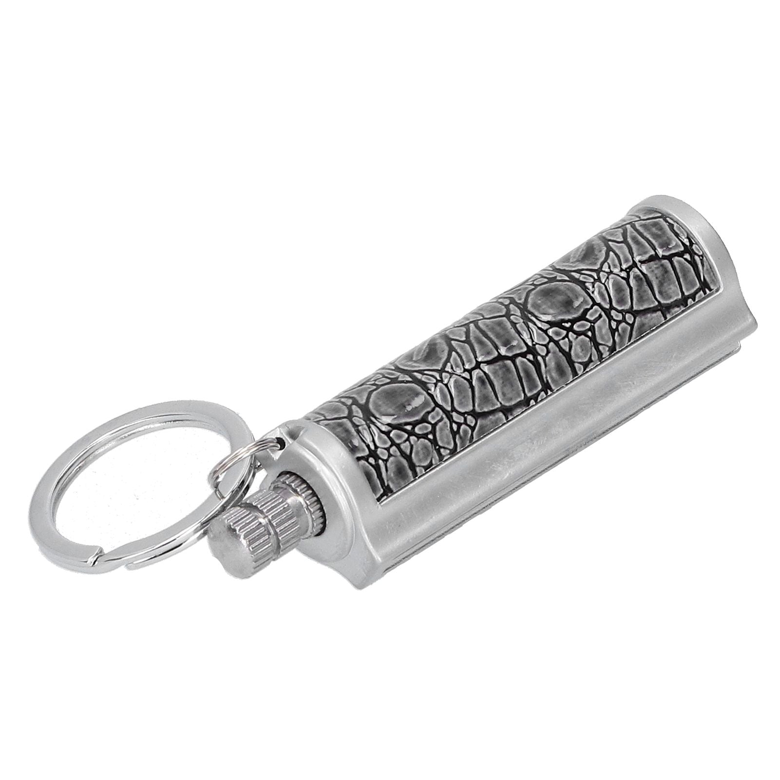 Cigarette Lighter Matchstick Kerosene Lighter Waterproof Lighter Outdoor Vintage Key ChainGray