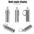Cigarette Lighter Matchstick Kerosene Lighter Waterproof Lighter Outdoor Vintage Key ChainGray